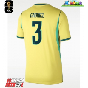 Brasil Gabriel Magalhaes #3 Primera Equipación Mundial 2026 Manga Corta Brasil Gabriel Magalhaes #3 Primera Equipación Mundial 2026 Manga Corta